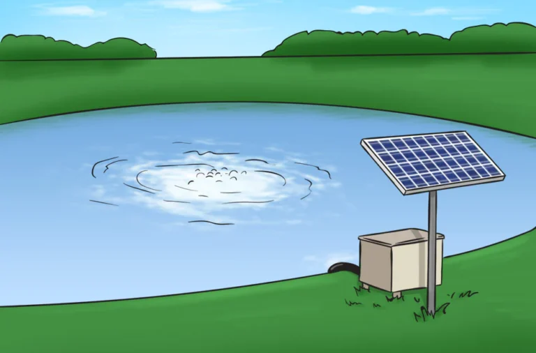 Sustainable Solar Pond Aeration