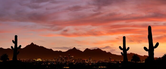 A Vibrant Sunset Over Phoenix Arizona Protecting Arizona S Biodiversity